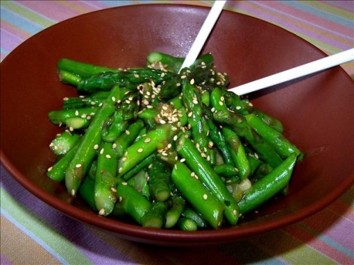 Making Pan Fried Asaparagus